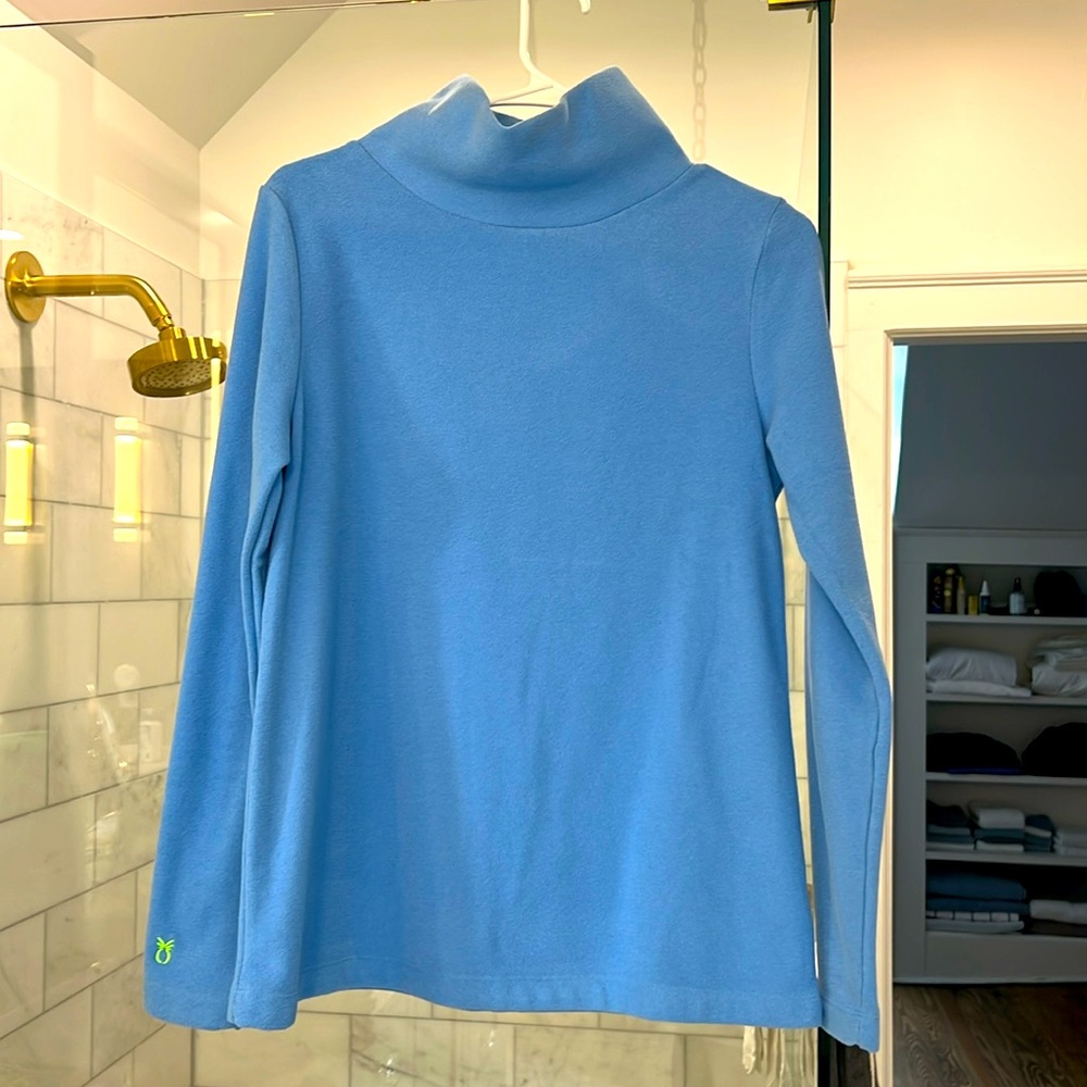 Dudley Stephens Greenpoint turtleneck size small, periwinkle color